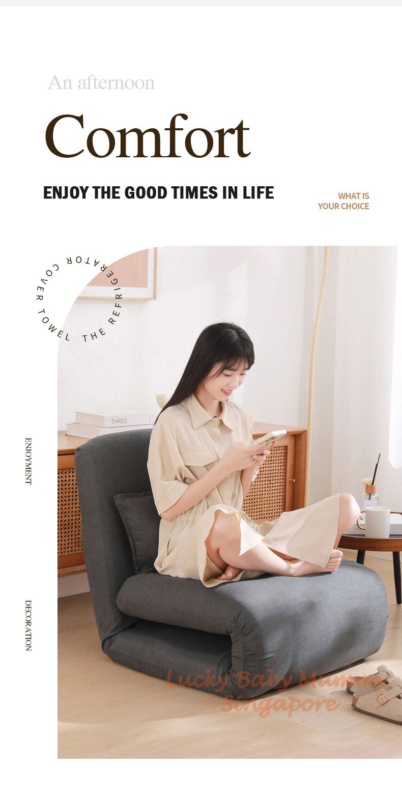 C6 Foldable Tatami Lazy Sofa