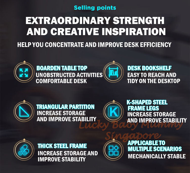 Curved Frame E-sport Style Computer Table