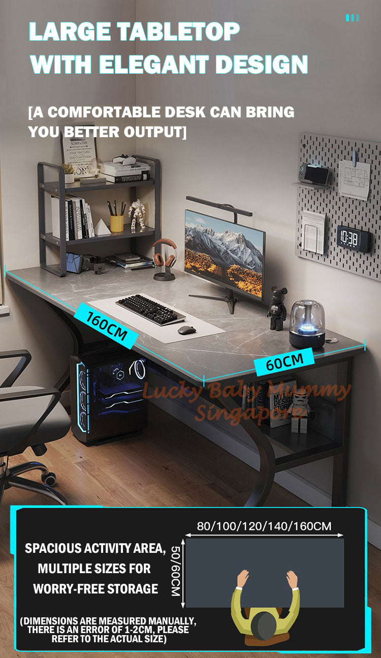 Curved Frame E-sport Style Computer Table