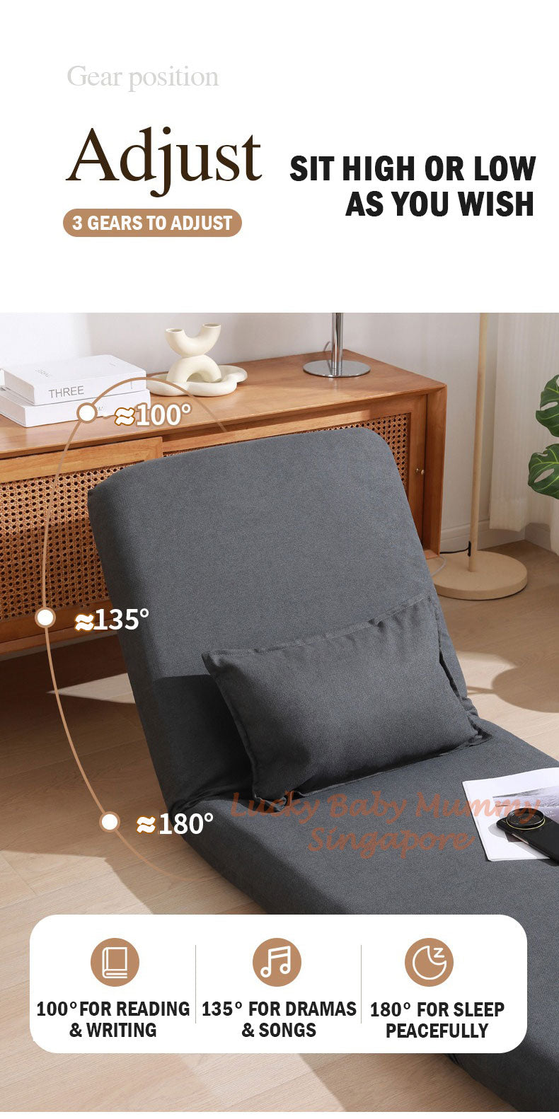 C6 Foldable Tatami Lazy Sofa