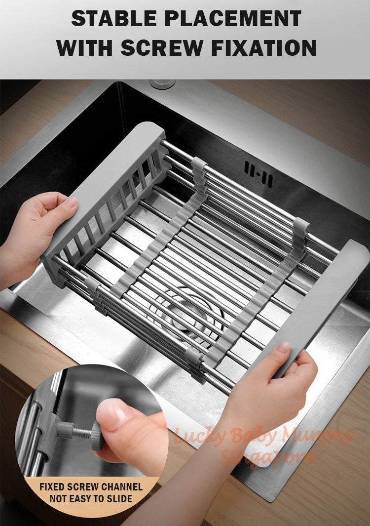 Stainless Steel Extendable Dish Drainer