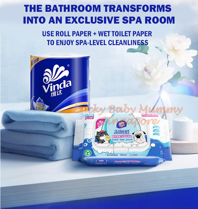 Vinda 4Ply Ultra Strong Toilet Paper Roll 140g 27 Rolls/box