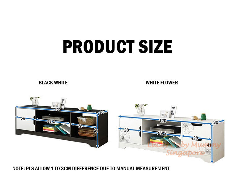 TV Console Cabinet with Drawers Storage