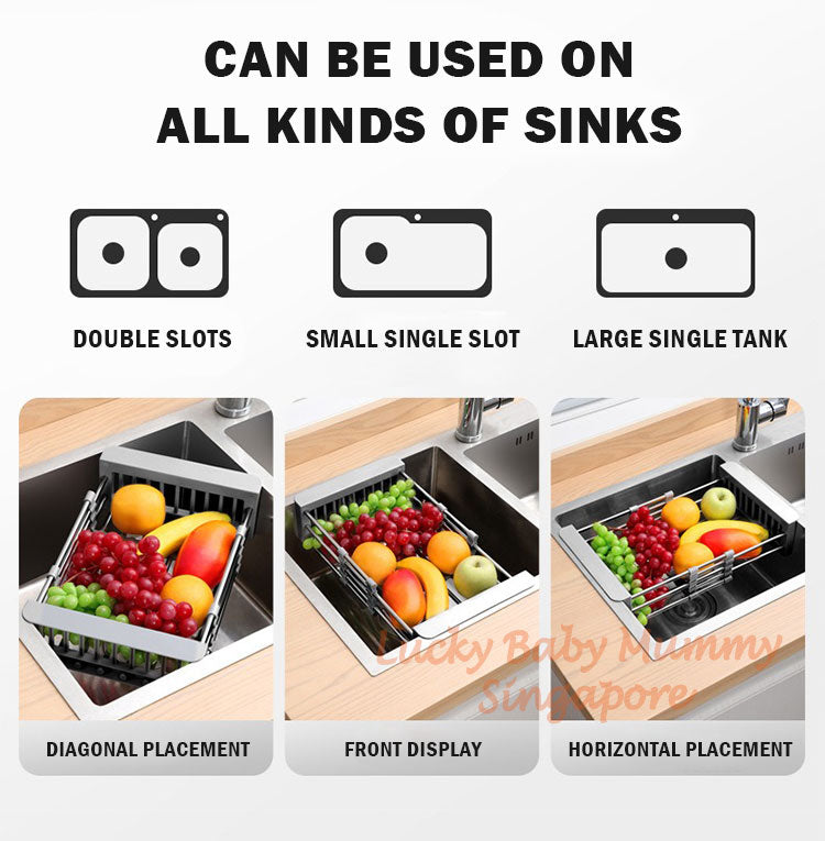 Stainless Steel Extendable Dish Drainer