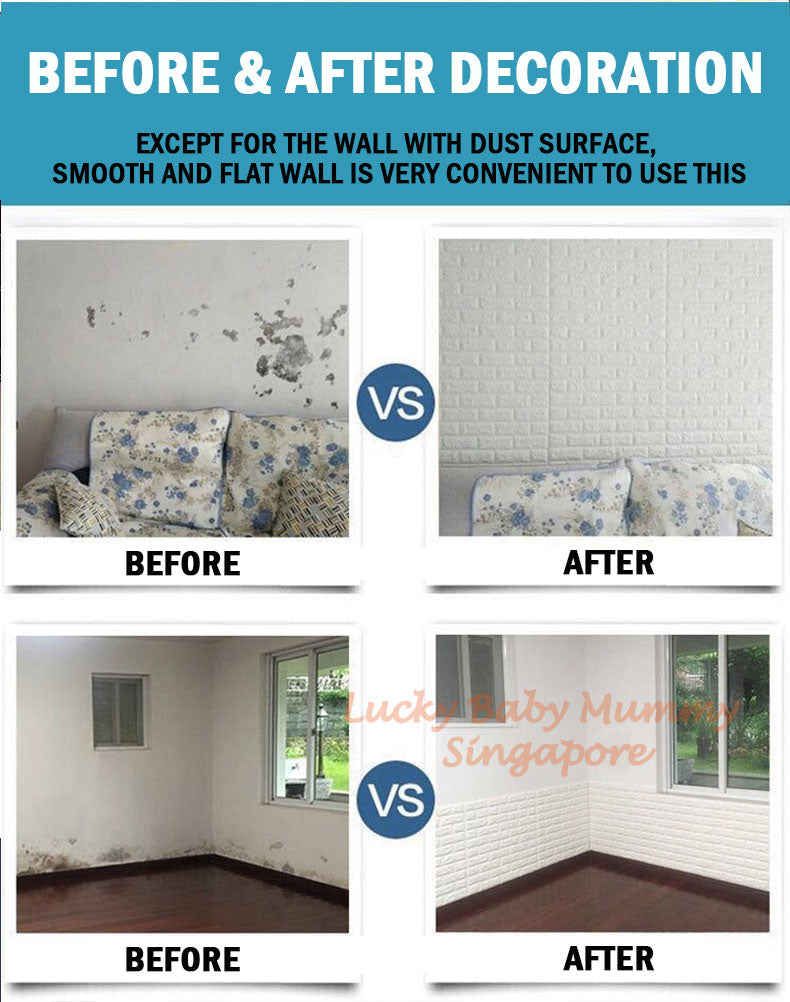 3D Brick Wall Sticker