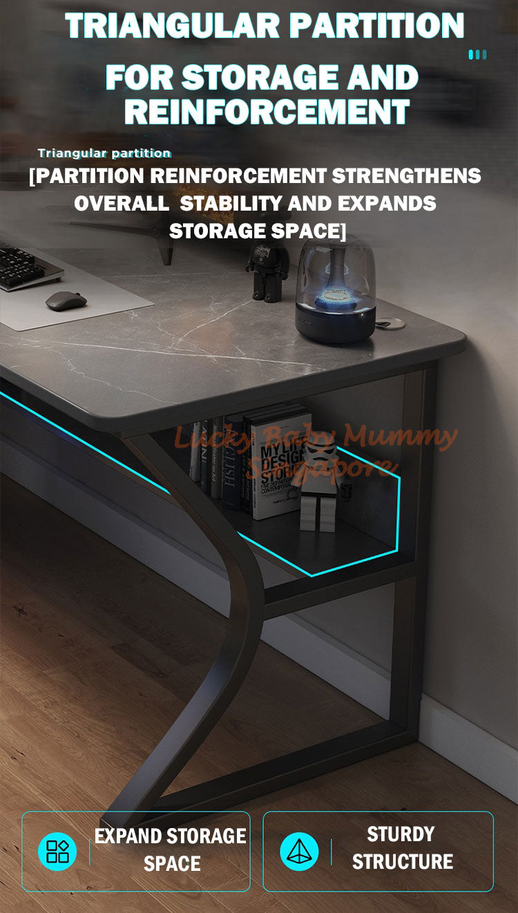 Curved Frame E-sport Style Computer Table