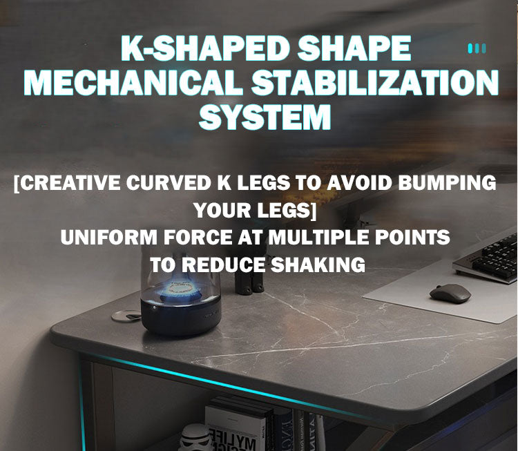 Curved Frame E-sport Style Computer Table