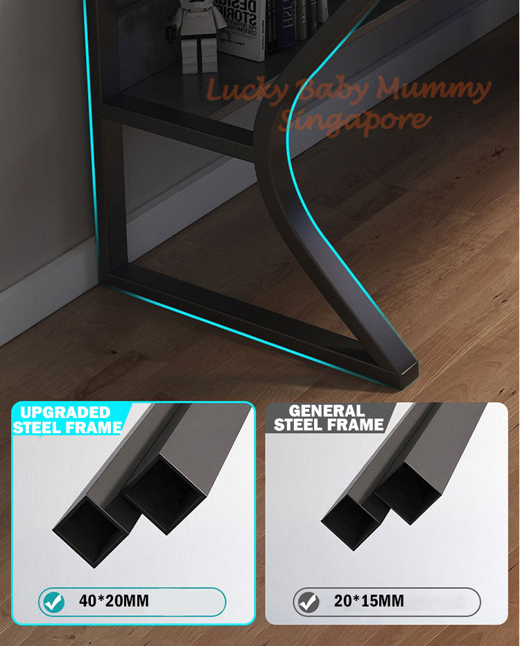 Curved Frame E-sport Style Computer Table