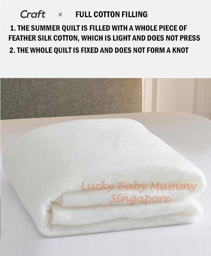 Japanese Style Summer Quilt Blanket Light Weight Cotton