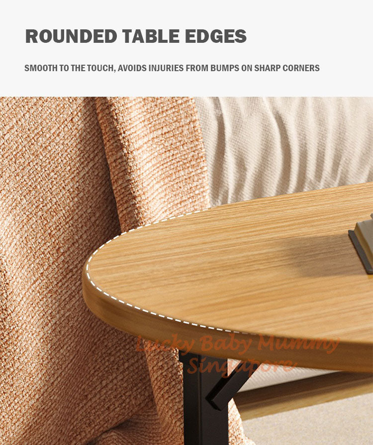 Foldable Steel Wood Coffee Table