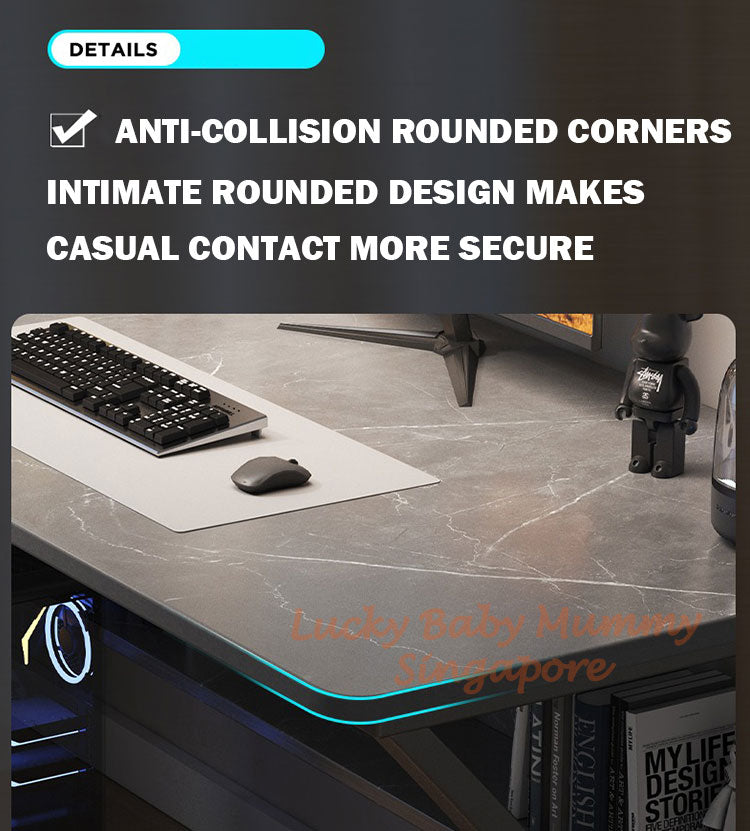 Curved Frame E-sport Style Computer Table