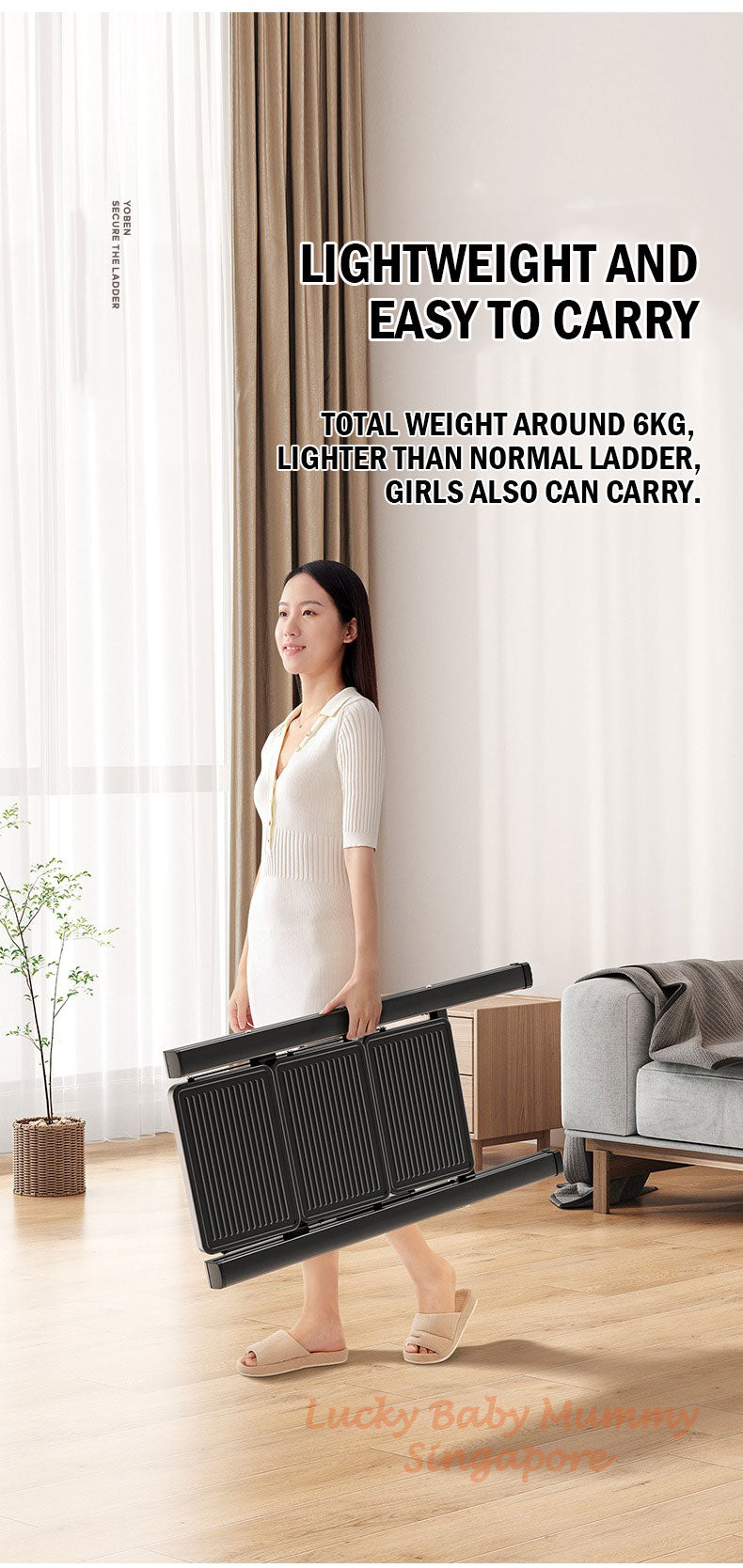 Wide Pedal Steel Ladder - 2/3/4 Steps