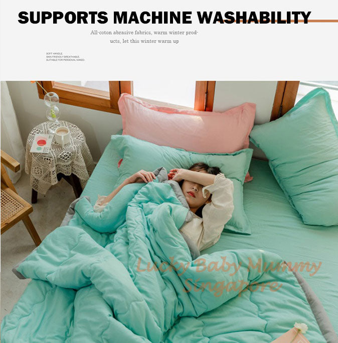 Japanese Style Summer Quilt Blanket Light Weight Cotton