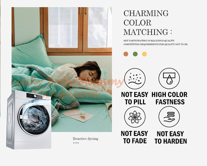 Japanese Style Summer Quilt Blanket Light Weight Cotton