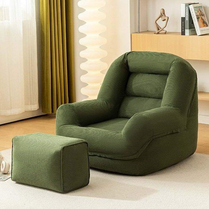 S23 Tatami Lazy Sofa With Leg Rest/ Cozy Tatami Chair for Bedroom, Balcony, and Living Room/ Washable Cover