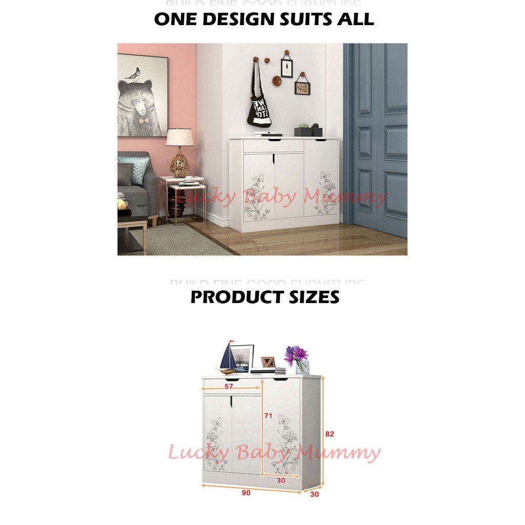 Minimalist Shoe Wood Cabinet