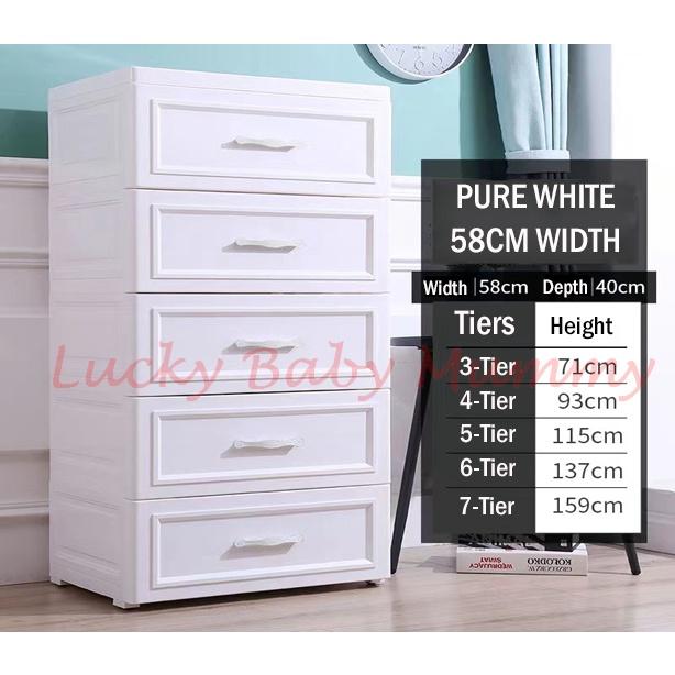 【Type F】Pure White Drawers