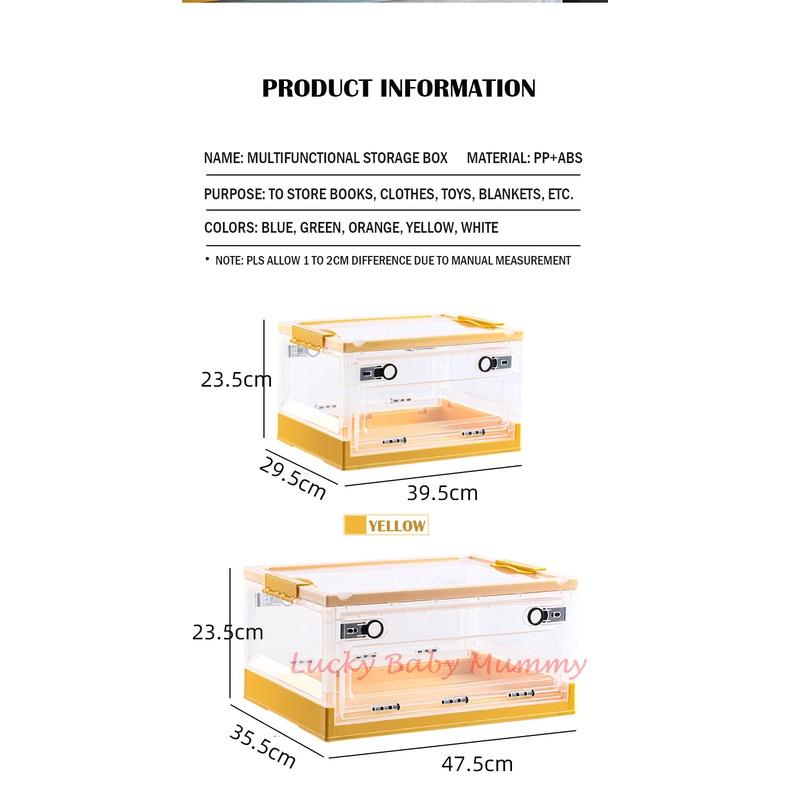 Heighten Plastic Foldable Stackable Storage Box