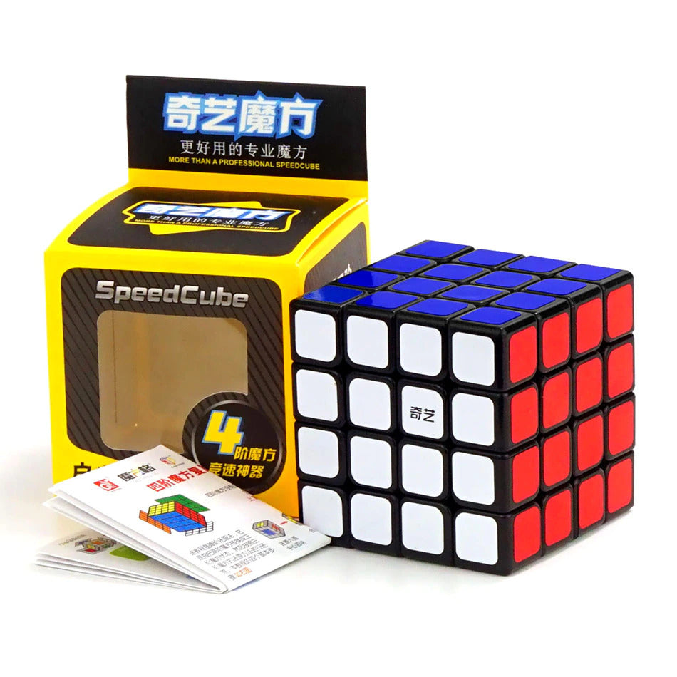 QiYi Rubiks Cube 2x2/3x3/4x4 Ultra Smooth Black/White/Rainbow Rubiks Cube/Super Smooth Fast Speed