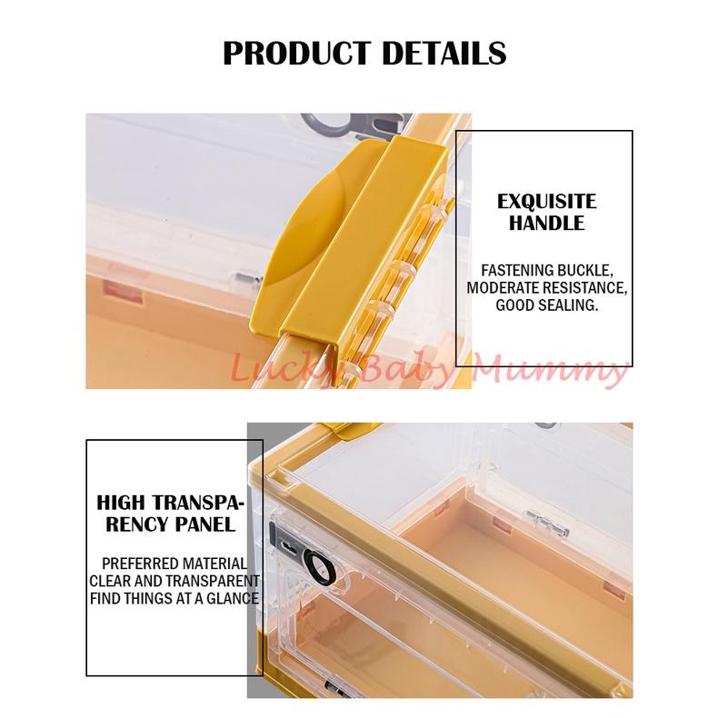 Heighten Plastic Foldable Stackable Storage Box