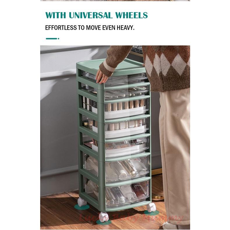 Cosmetic Storage Drawer Makeup Cabinet - 3/4/5/6/7 Tier / Storage / Organizer / Box / Plastic Storage Box