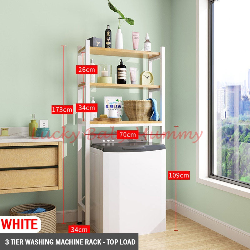 Wooden Washing Machine Rack