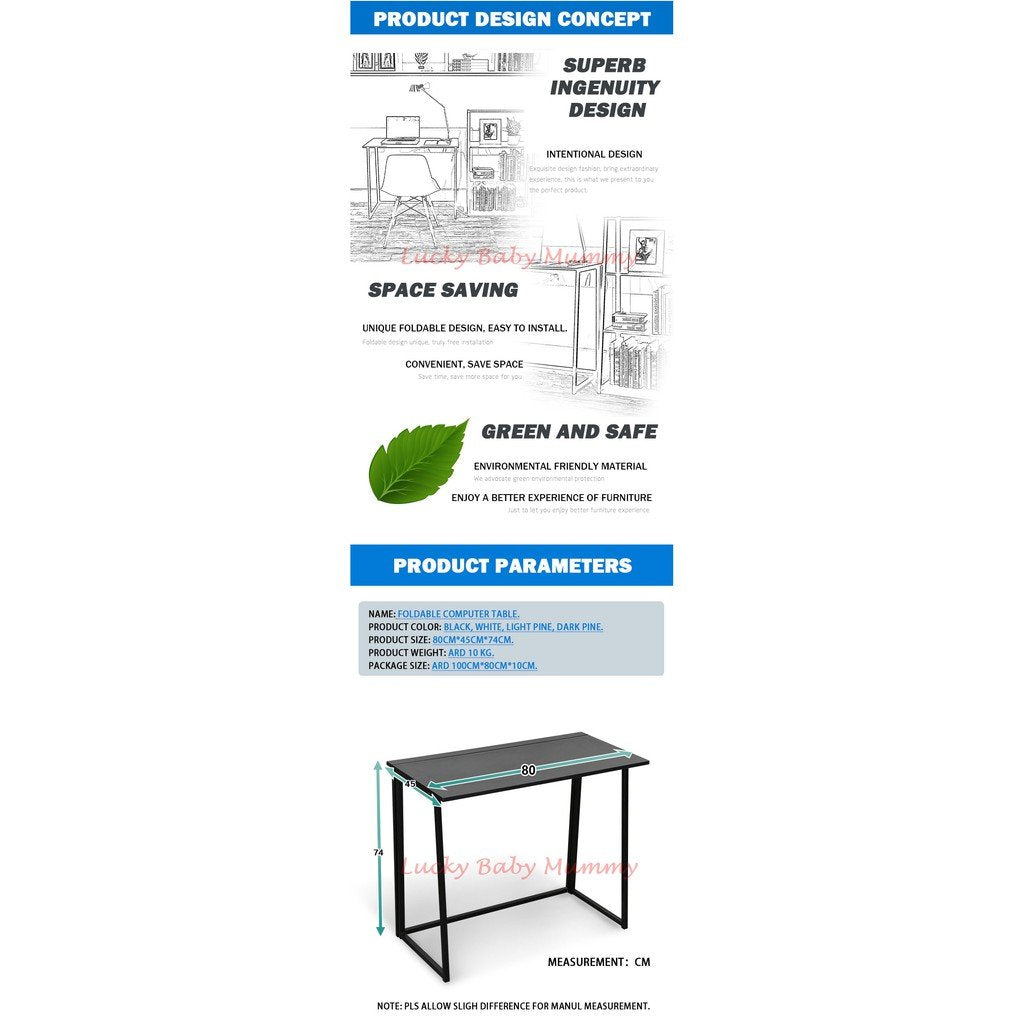Foldable Computer Table