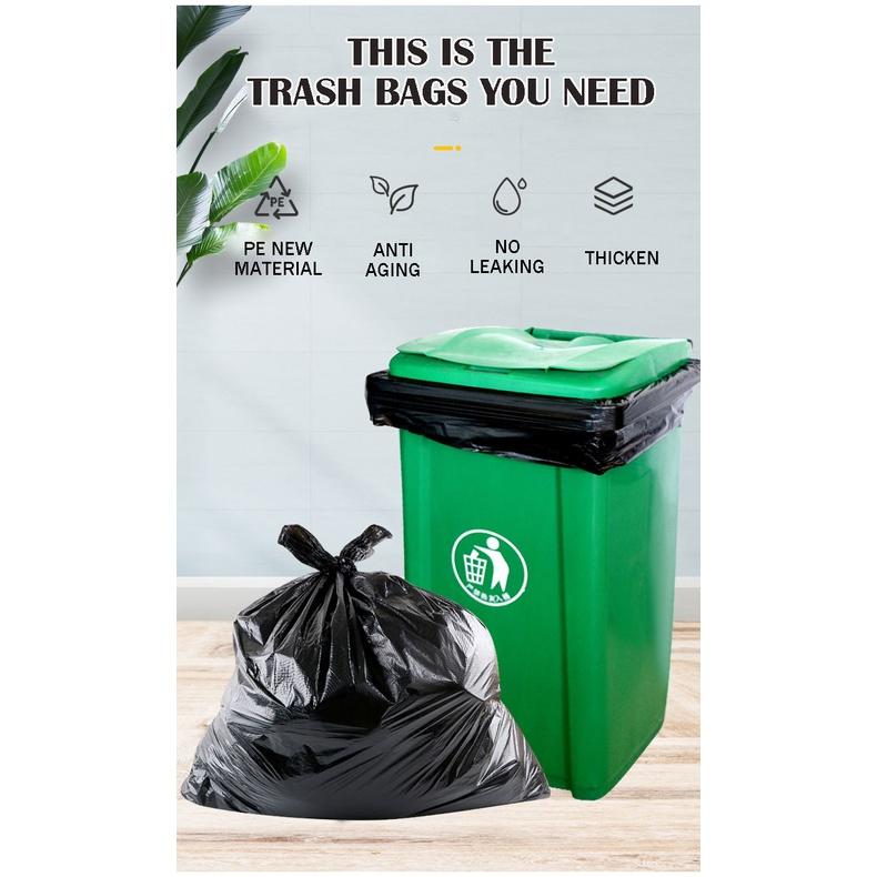 BLACK and Food Waste Large Plastic Dustbin Liners