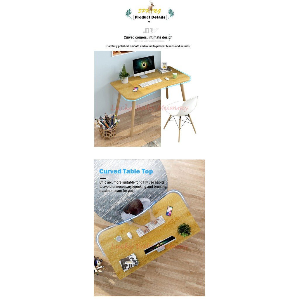 Solid Wood Leg Computer Laptop Table