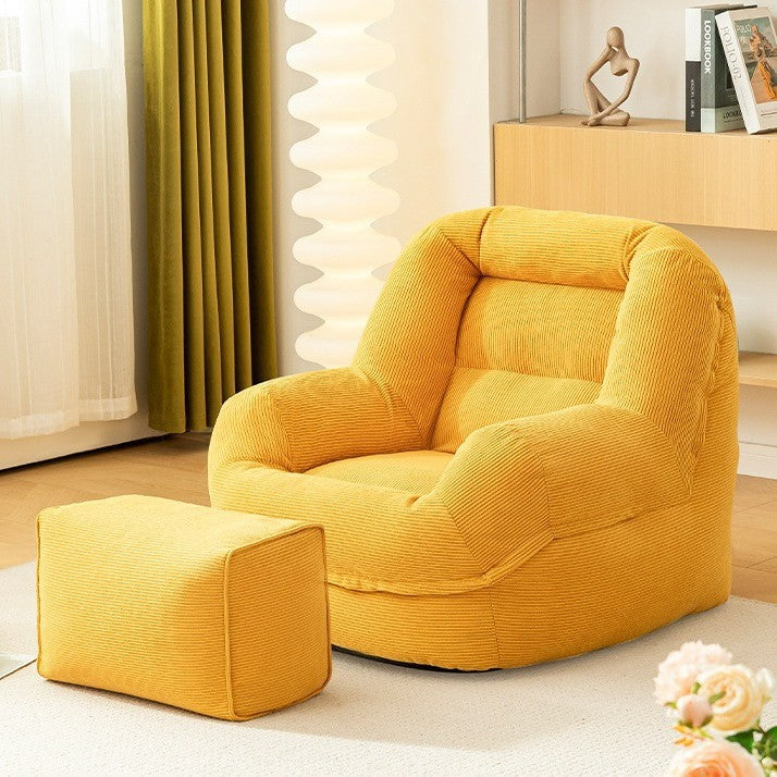 S23 Tatami Lazy Sofa With Leg Rest/ Cozy Tatami Chair for Bedroom, Balcony, and Living Room/ Washable Cover