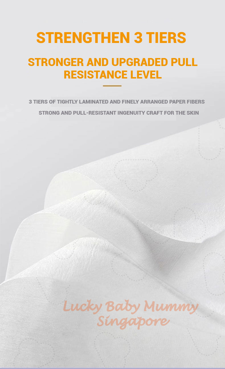 Beaba Wood Pulp 3 Ply Extra-Smooth Household Tissue Paper 120 Sheets