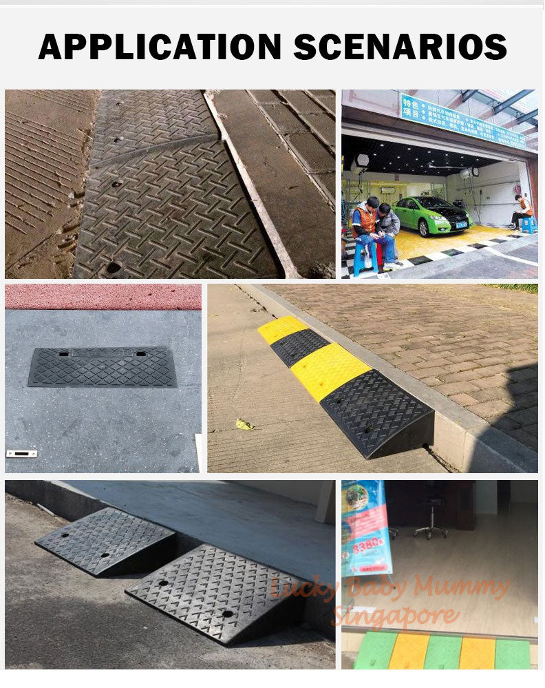 Heavy Duty Curb Ramp Pad for Car Bicycle Motorcycle