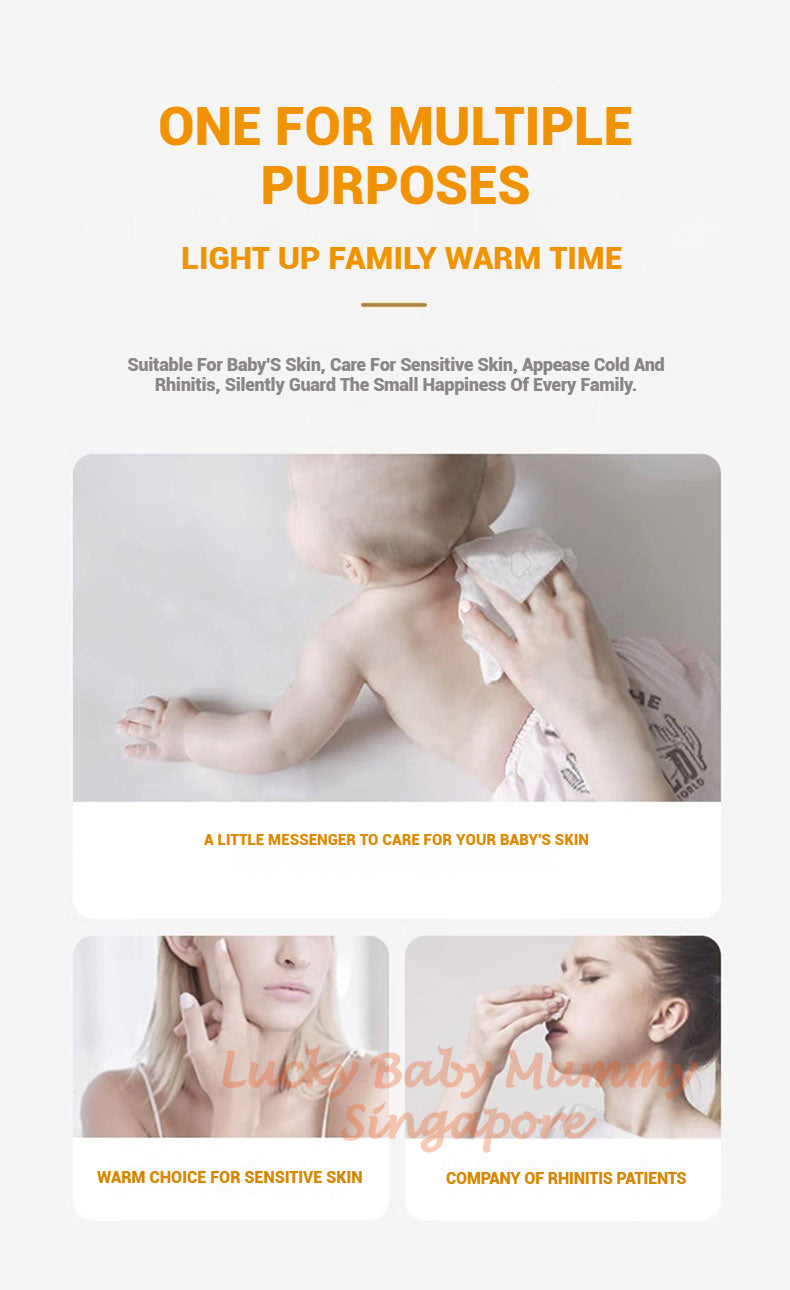 Beaba Wood Pulp 3 Ply Extra-Smooth Household Tissue Paper 120 Sheets