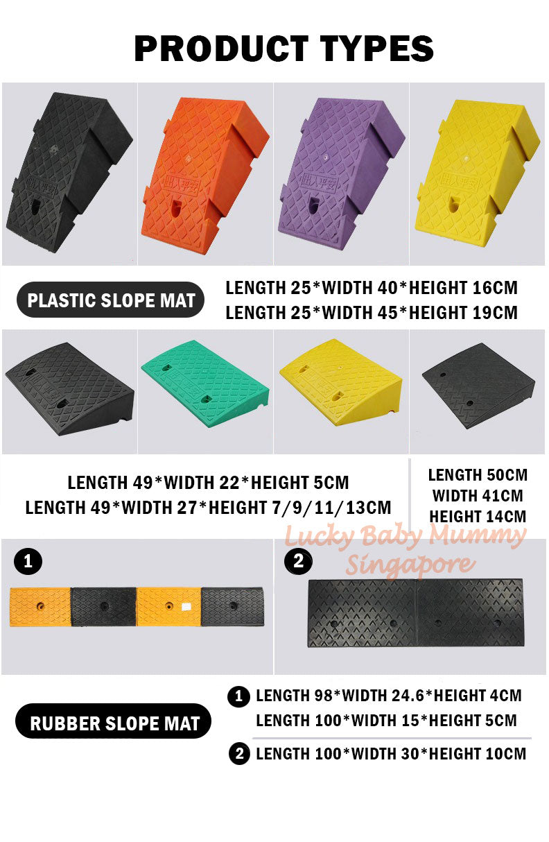 Heavy Duty Curb Ramp Pad for Car Bicycle Motorcycle