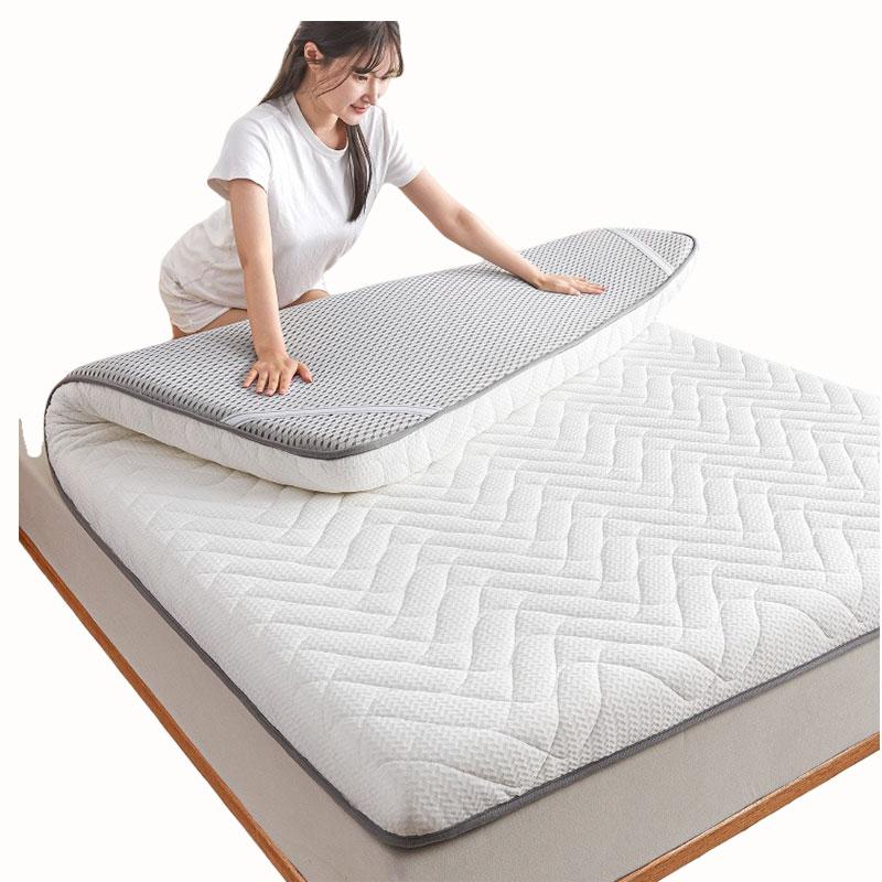 Elastic Band Knitted Latex Mattress Topper