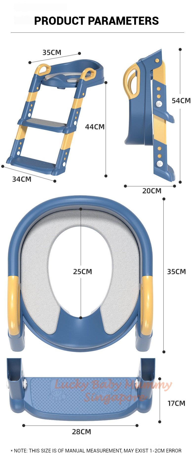 Foldable Toddler Potty Training Seat/Ladder