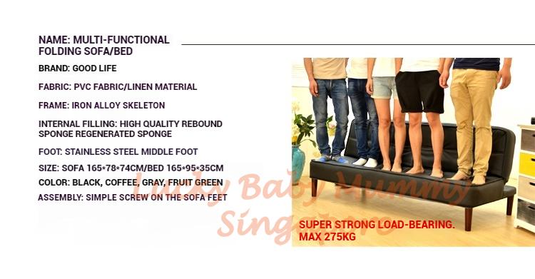 Modern Metal Foldable Sofa Bed With Mattress★ Bedroom Portable Single Bed Frame/bed