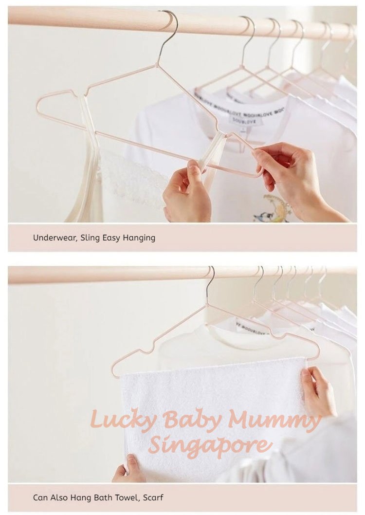 Extra Thick Stainless-Steel PVC Anti-Slip Metal Hanger