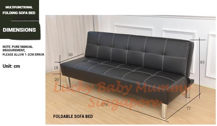 Modern Metal Foldable Sofa Bed With Mattress★ Bedroom Portable Single Bed Frame/bed