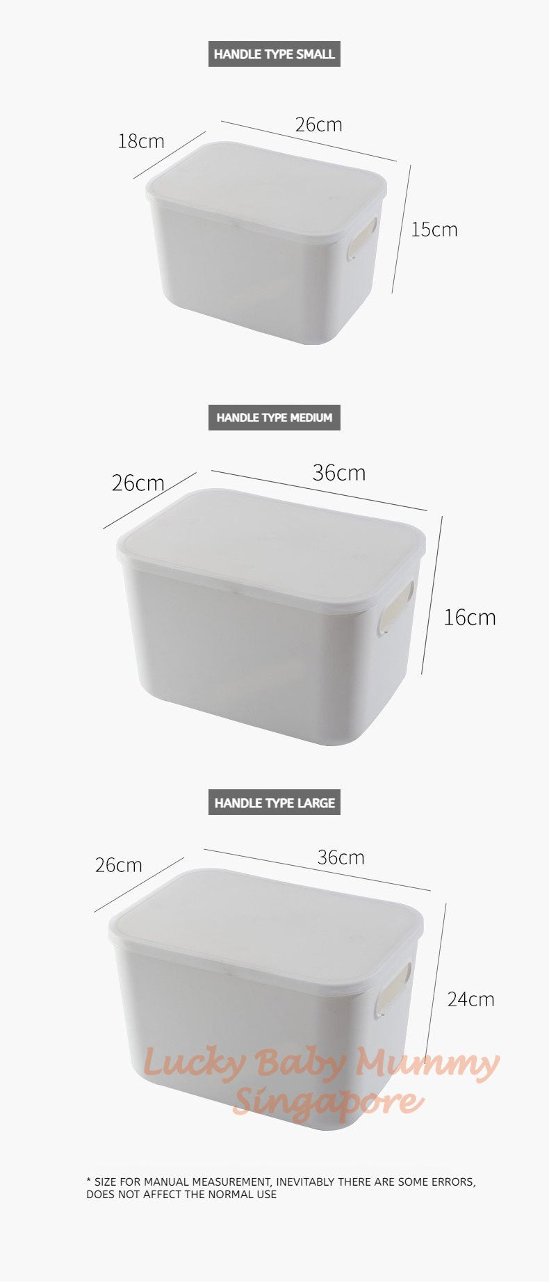 Ivory White Stackable Storage Box With Cover