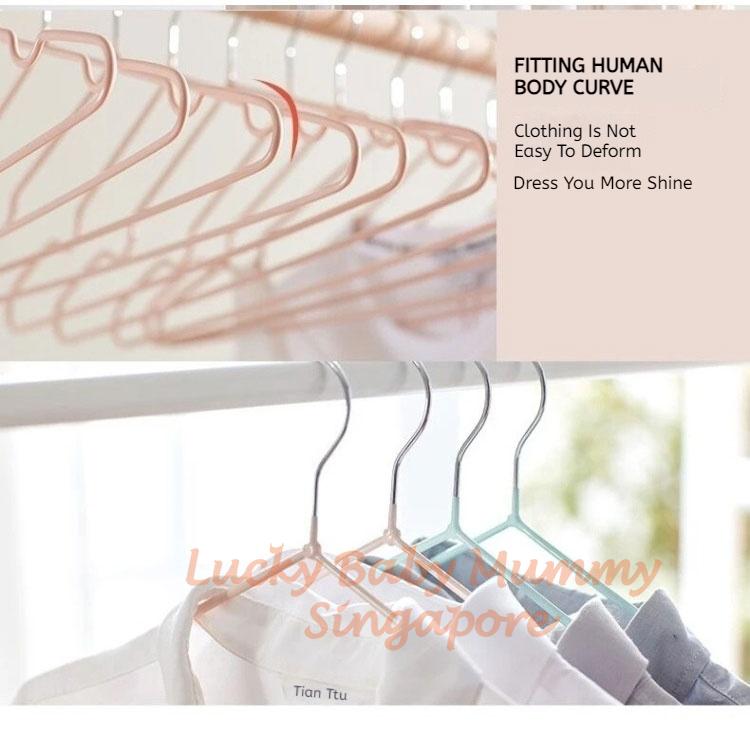 Extra Thick Stainless-Steel PVC Anti-Slip Metal Hanger