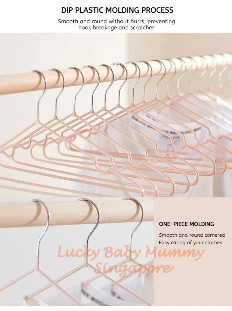 Extra Thick Stainless-Steel PVC Anti-Slip Metal Hanger