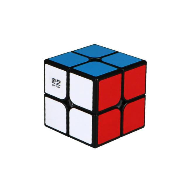 QiYi Rubiks Cube 2x2/3x3/4x4 Ultra Smooth Black/White/Rainbow Rubiks Cube/Super Smooth Fast Speed