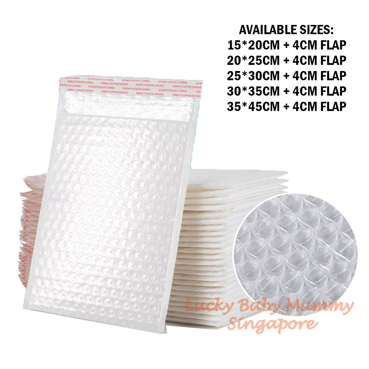 White Bubble Polymailer