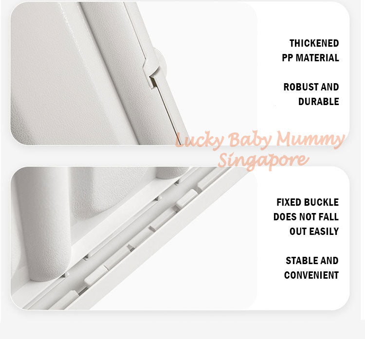 Foldable Camping Storage Box with Wooden Lid