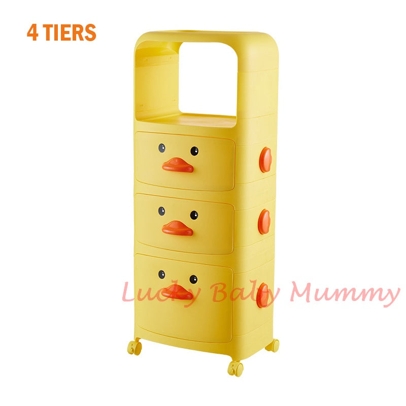 YM518 Yellow Duck Multilayer Storage Shelf Rack