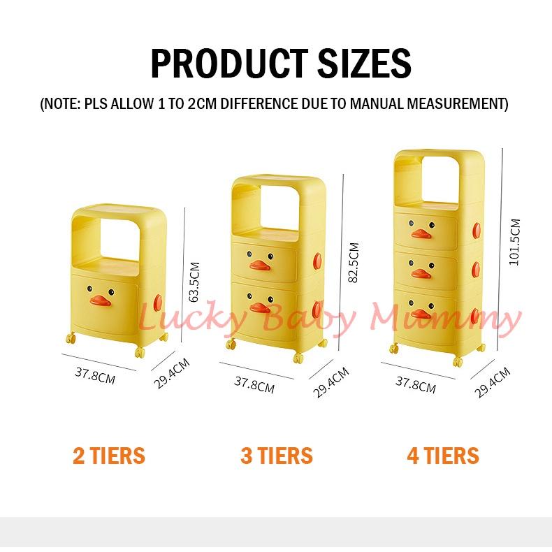 YM518 Yellow Duck Multilayer Storage Shelf Rack