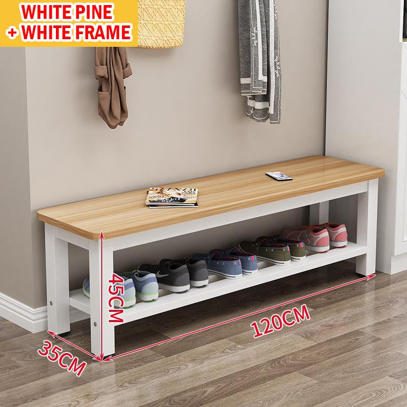 Wooden Shoe Rack Bench
