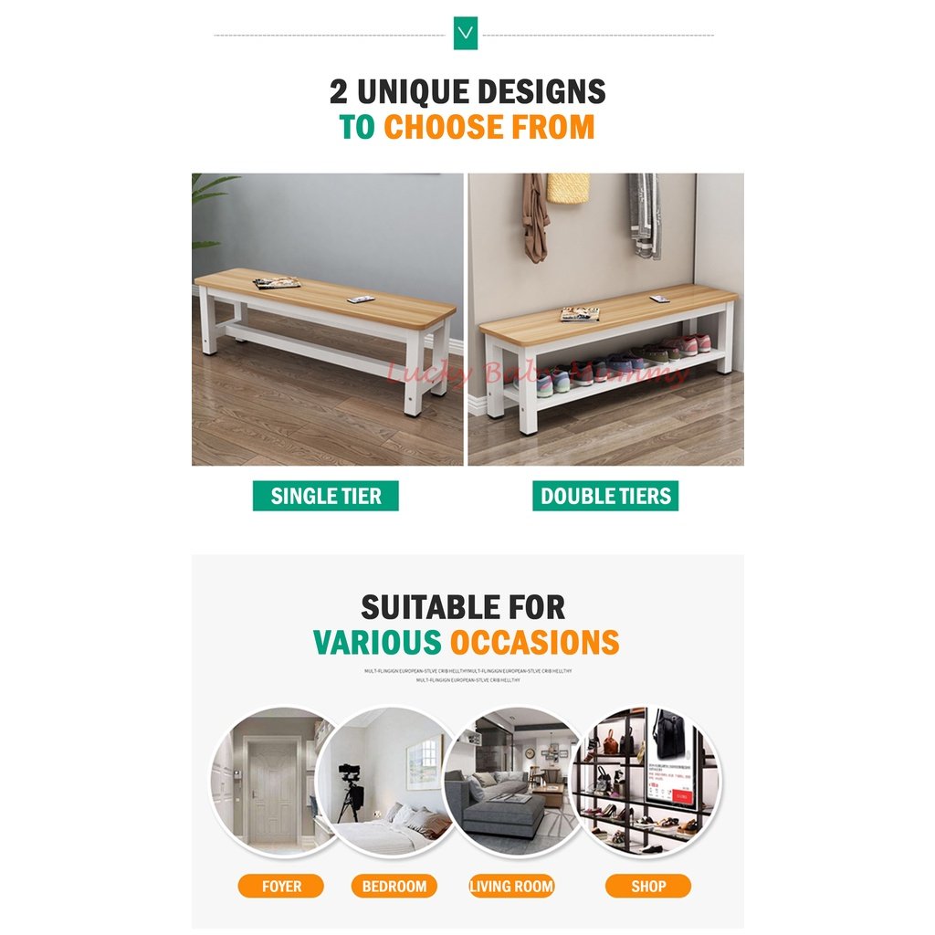 Wooden Shoe Rack Bench