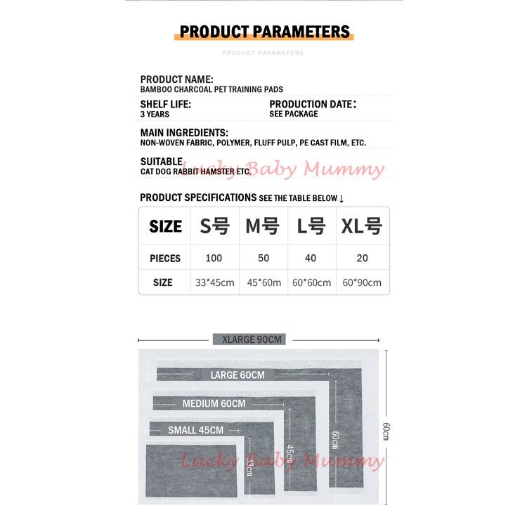 Charcoal Absorbent Dog Pee Pad Training Pad